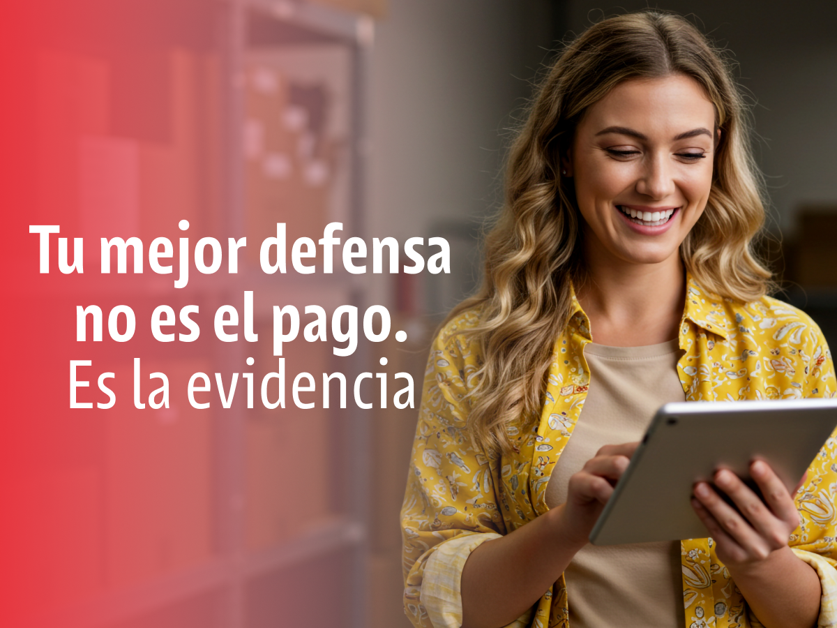 Tu mejor defensa no es el pago. Es la evidencia