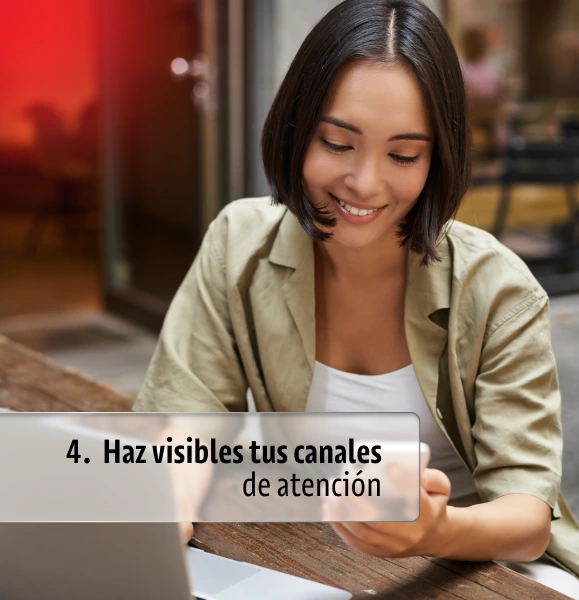 Haz visible tus canales de atención