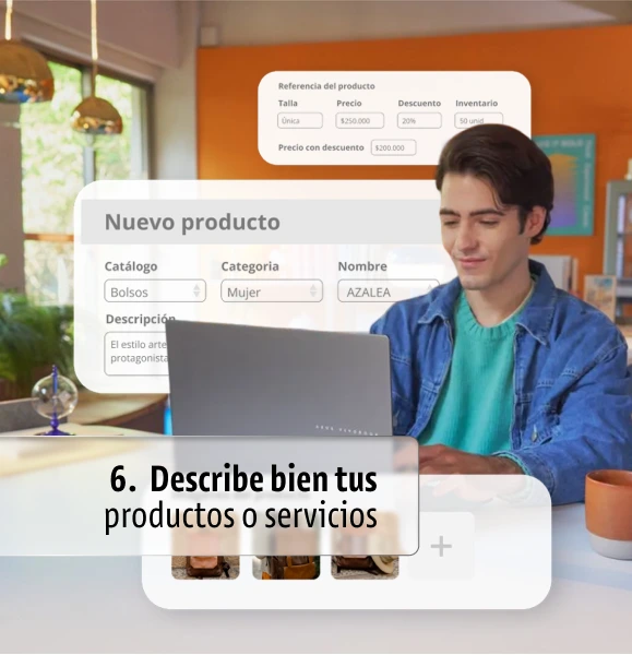 Describe bien tus productos o servicios